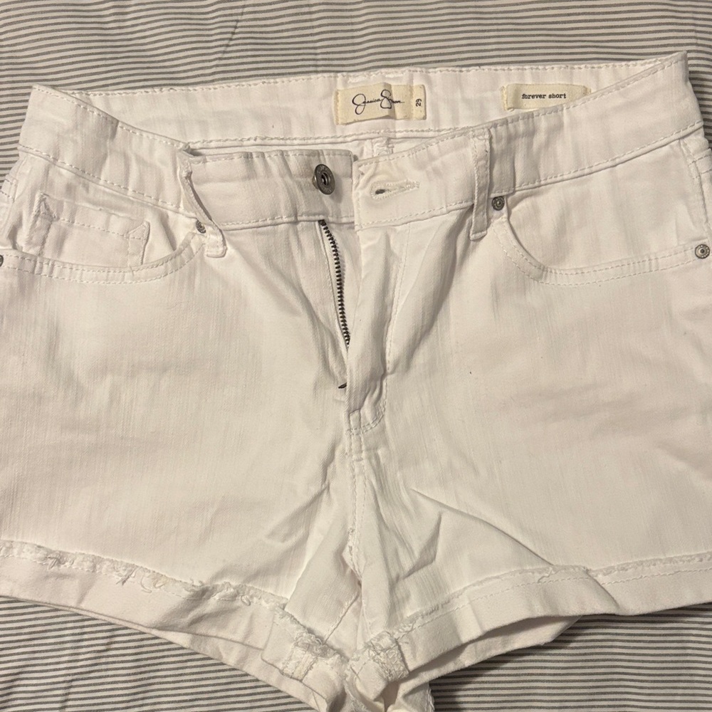 Jessica Simpson White Forever Short